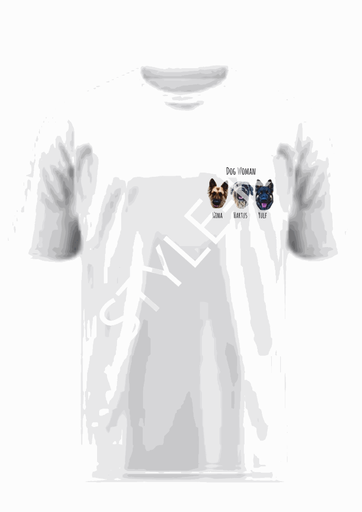 T-shirt blanc design client